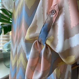 SOLD!!! Tacera chevron blouse